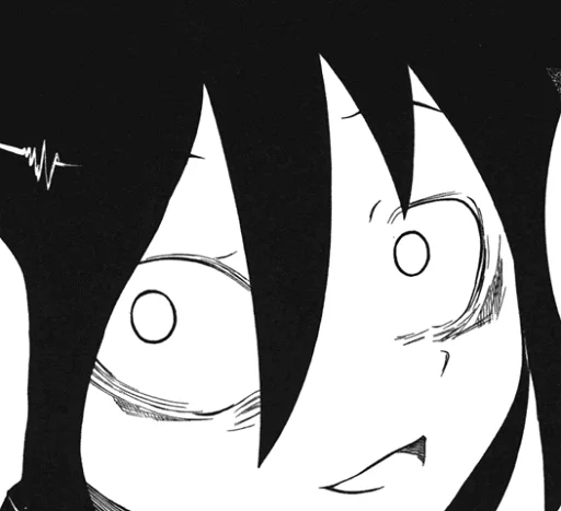 😯 Стикер «Tomoko Kuroki» для Telegram