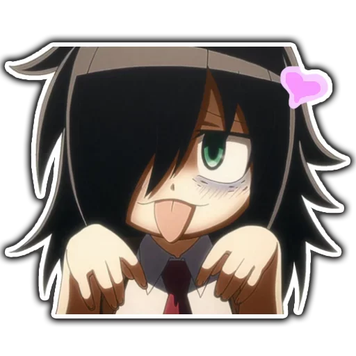 😝 Стикер «Tomoko» для Telegram