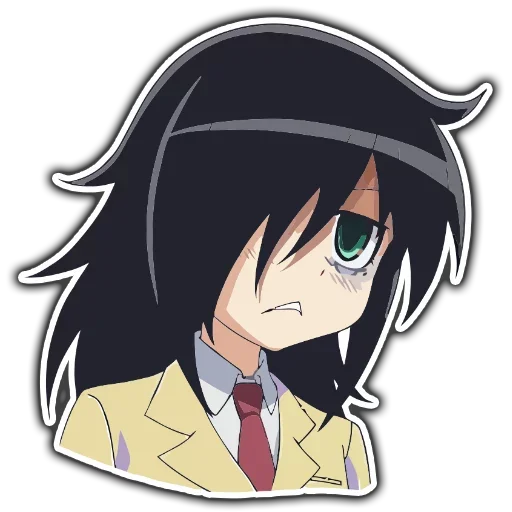 😟 Стикер «Tomoko» для Telegram