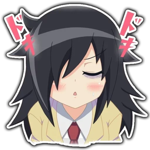 😚 Стикер «Tomoko» для Telegram