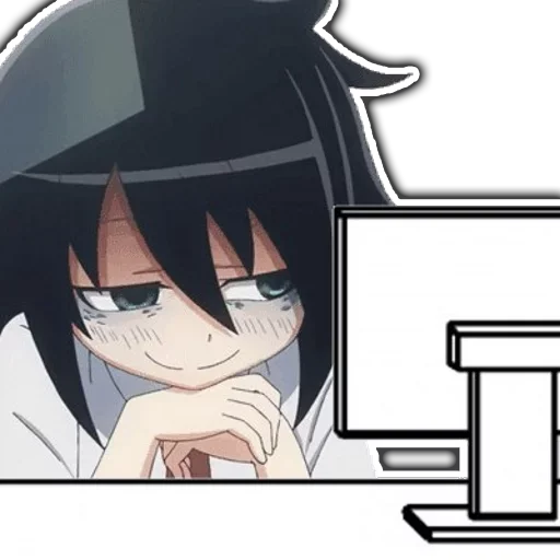 😈 Стикер «Tomoko» для Telegram