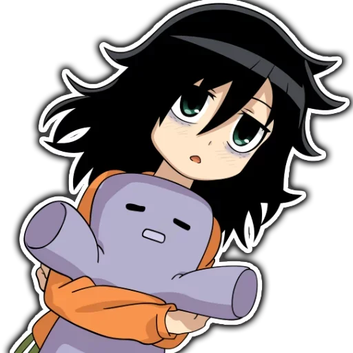 😦 Стикер «Tomoko» для Telegram