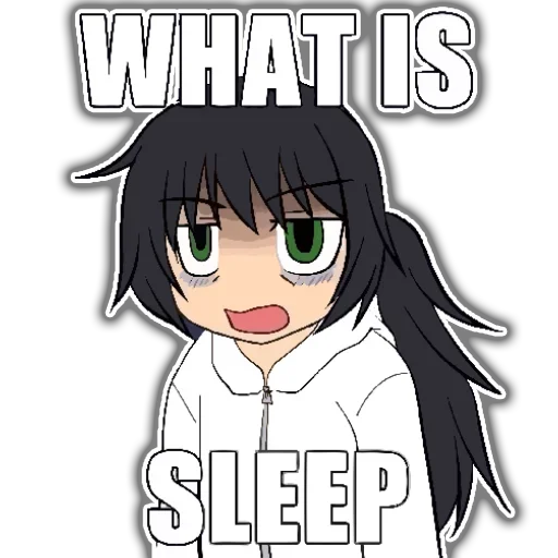 😴 Стикер «Tomoko» для Telegram