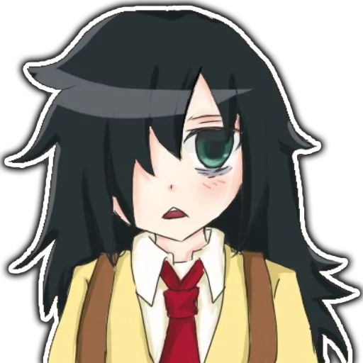 👀 Стикер «Tomoko» для Telegram