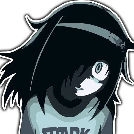 😈 Стикер «Tomoko» для Telegram