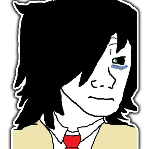 😪 Стикер «Tomoko» для Telegram