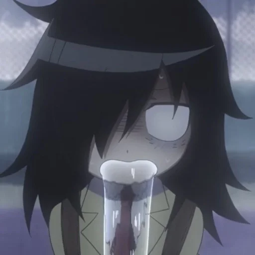 🤮 Стикер «WataMote» для Telegram