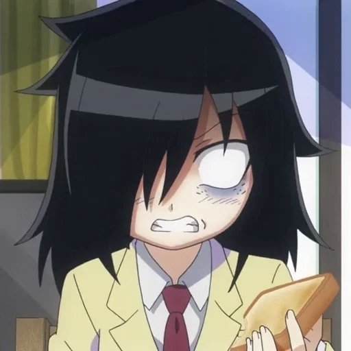 😡 Стикер «WataMote» для Telegram