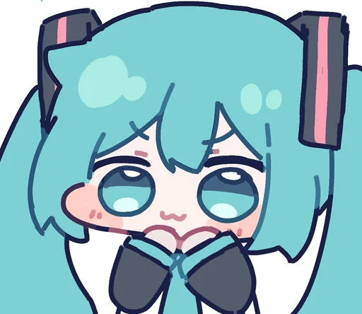 😈 Стикер «Hatsune Miku» для Telegram