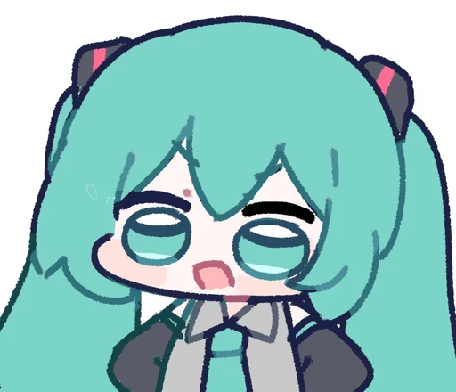 😃 Стикер «Hatsune Miku» для Telegram