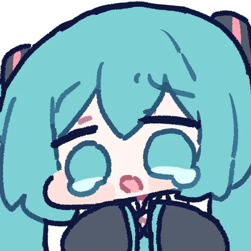 😢 Стикер «Hatsune Miku» для Telegram