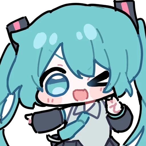 ✌️ Стикер «Hatsune Miku» для Telegram