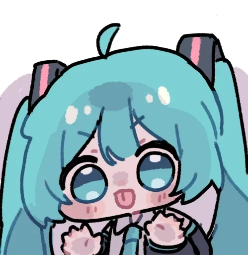 😛 Стикер «Hatsune Miku» для Telegram