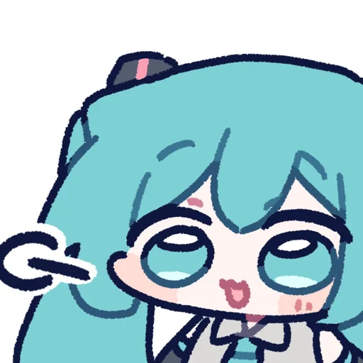😮‍💨 Стикер «Hatsune Miku» для Telegram