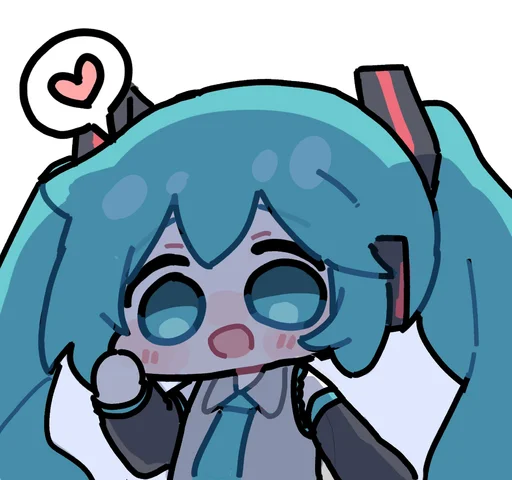 😈 Стикер «Hatsune Miku» для Telegram