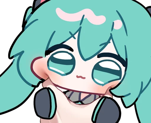 ❤️ Стикер «Hatsune Miku» для Telegram