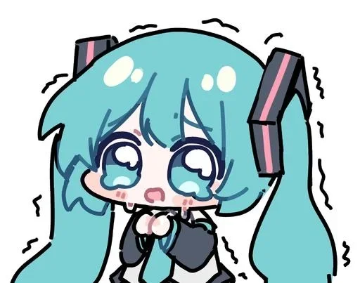 😢 Стикер «Hatsune Miku» для Telegram