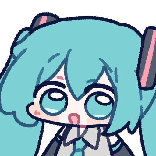 😲 Стикер «Hatsune Miku» для Telegram
