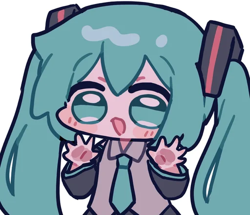 😯 Стикер «Hatsune Miku» для Telegram