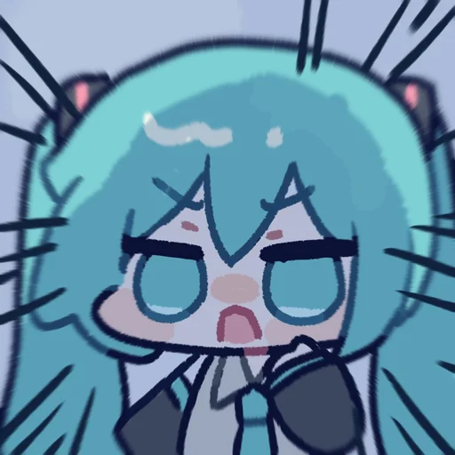 😠 Стикер «Hatsune Miku» для Telegram