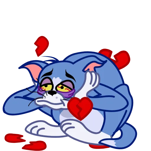 💔 Стикер «Tom and Toodles» для Telegram