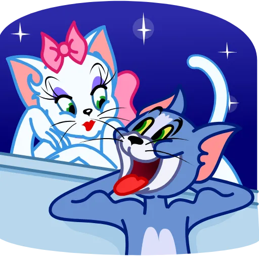 👩‍❤️‍💋‍👨 Стикер «Tom and Toodles» для Telegram