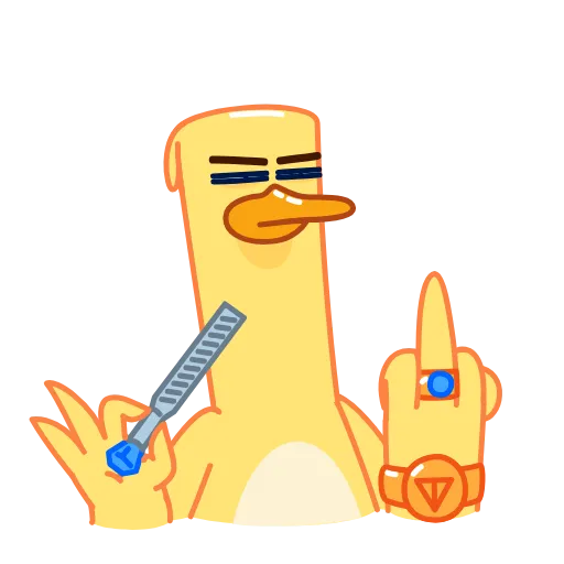 🖕 Стикер «Tony McDuck» для Telegram