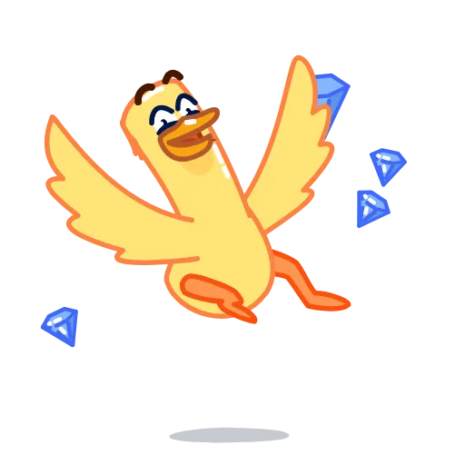 🥳 Стикер «Tony McDuck» для Telegram