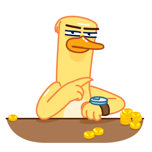 😐 Стикер «Tony McDuck» для Telegram