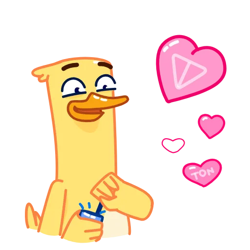 😘 Стикер «Tony McDuck» для Telegram