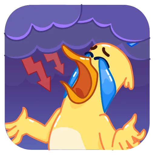 😭 Стикер «Tony McDuck» для Telegram