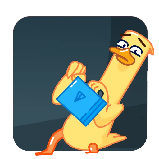🤫 Стикер «Tony McDuck» для Telegram