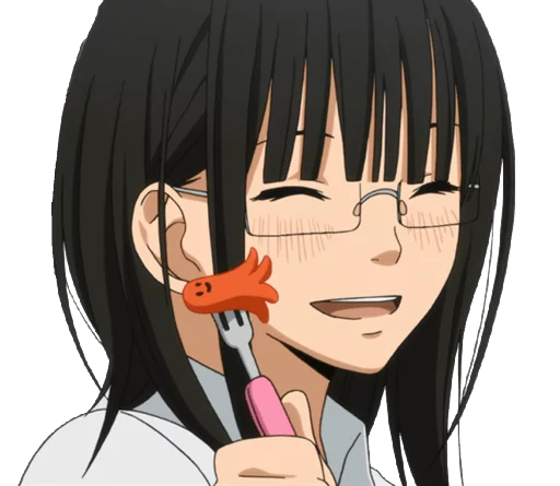🍢 Стикер «Tonari no kaibutsu_kun (αняα)» для Telegram