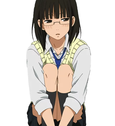 ☹ Стикер «Tonari no kaibutsu_kun (αняα)» для Telegram