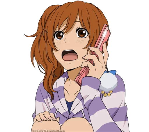 😧 Стикер «Tonari no kaibutsu_kun (αняα)» для Telegram
