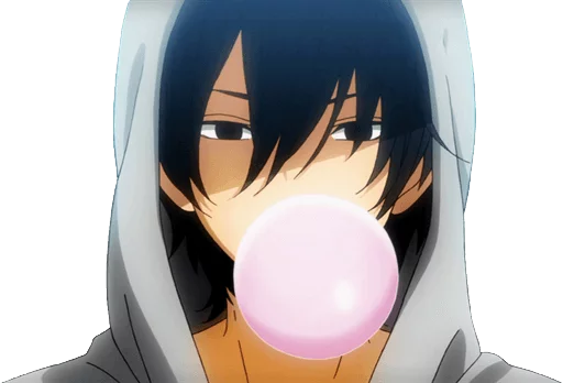 😶 Стикер «Tonari no kaibutsu_kun (αняα)» для Telegram