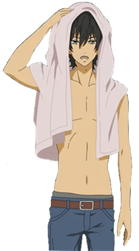 🚿 Стикер «Tonari no kaibutsu_kun (αняα)» для Telegram