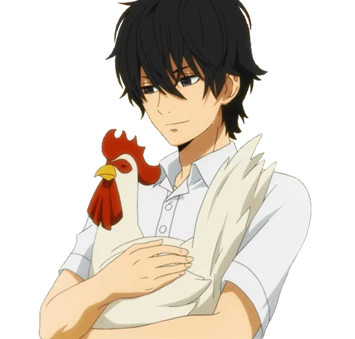 🐔 Стикер «Tonari no kaibutsu_kun (αняα)» для Telegram