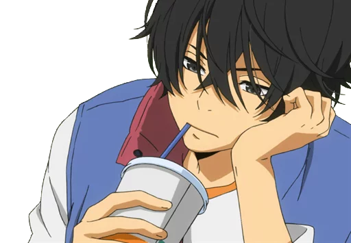 🍹 Стикер «Tonari no kaibutsu_kun (αняα)» для Telegram
