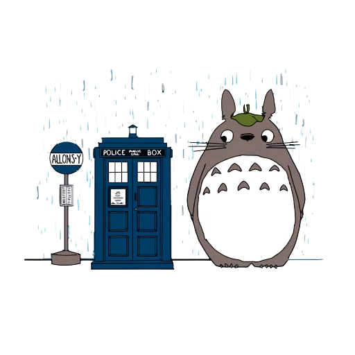 ☔ Стикер «Totoro» для Telegram