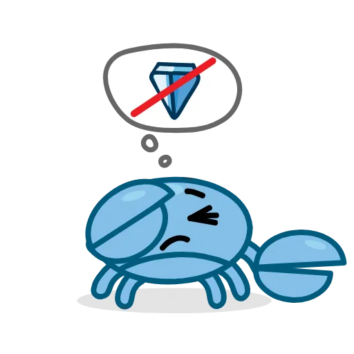 😔 Стикер «Ton Crab» для Telegram