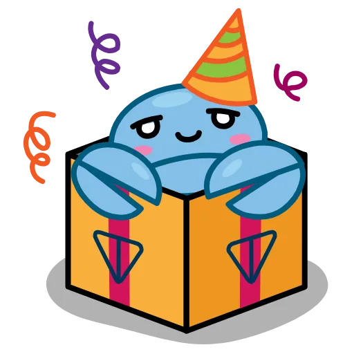 🥳 Стикер «Ton Crab» для Telegram