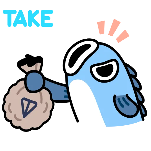 💰 Стикер «TON FISH» для Telegram
