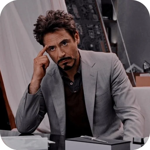 🫥 Стикер «Тони Старк» для Telegram