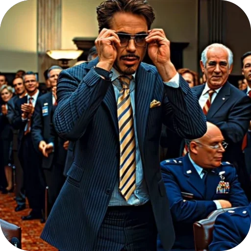 🫥 Стикер «Тони Старк» для Telegram