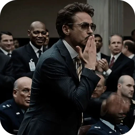🫥 Стикер «Тони Старк» для Telegram