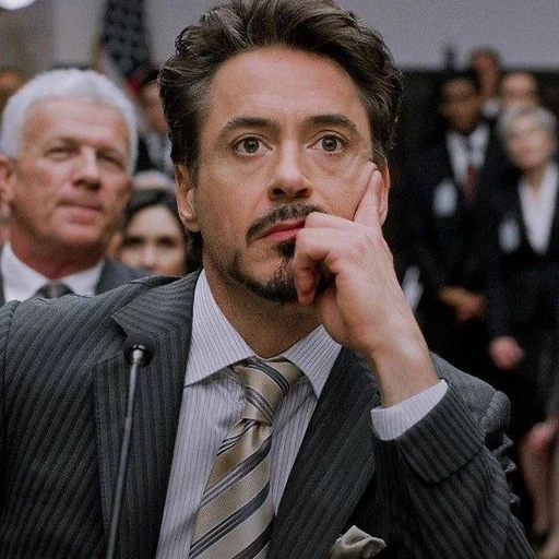 😶 Стикер «Tony Stark» для Telegram
