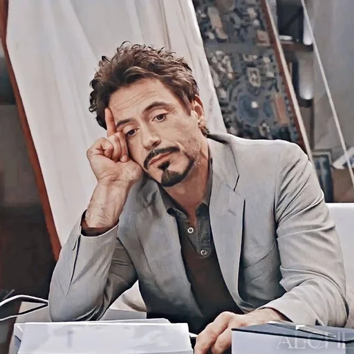 😔 Стикер «Tony Stark» для Telegram