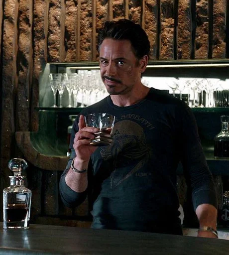 👆 Стикер «Tony Stark» для Telegram