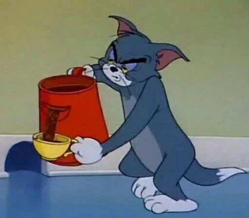 ☕ Стикер «Tom & Jerry» для Telegram